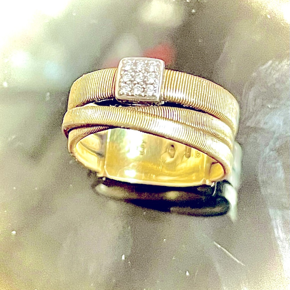 Marco Bisego Gold Ring with Diamonds